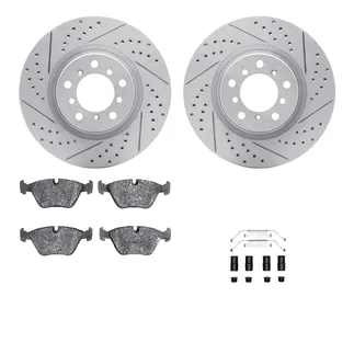 R1 Concepts WBUH1-31030 Brake Rotors - Carbon Coated - D/S W/ Optimum Oe Pads & Hdw